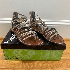 Sam Edelman Women's Tan Gladiator Sandals